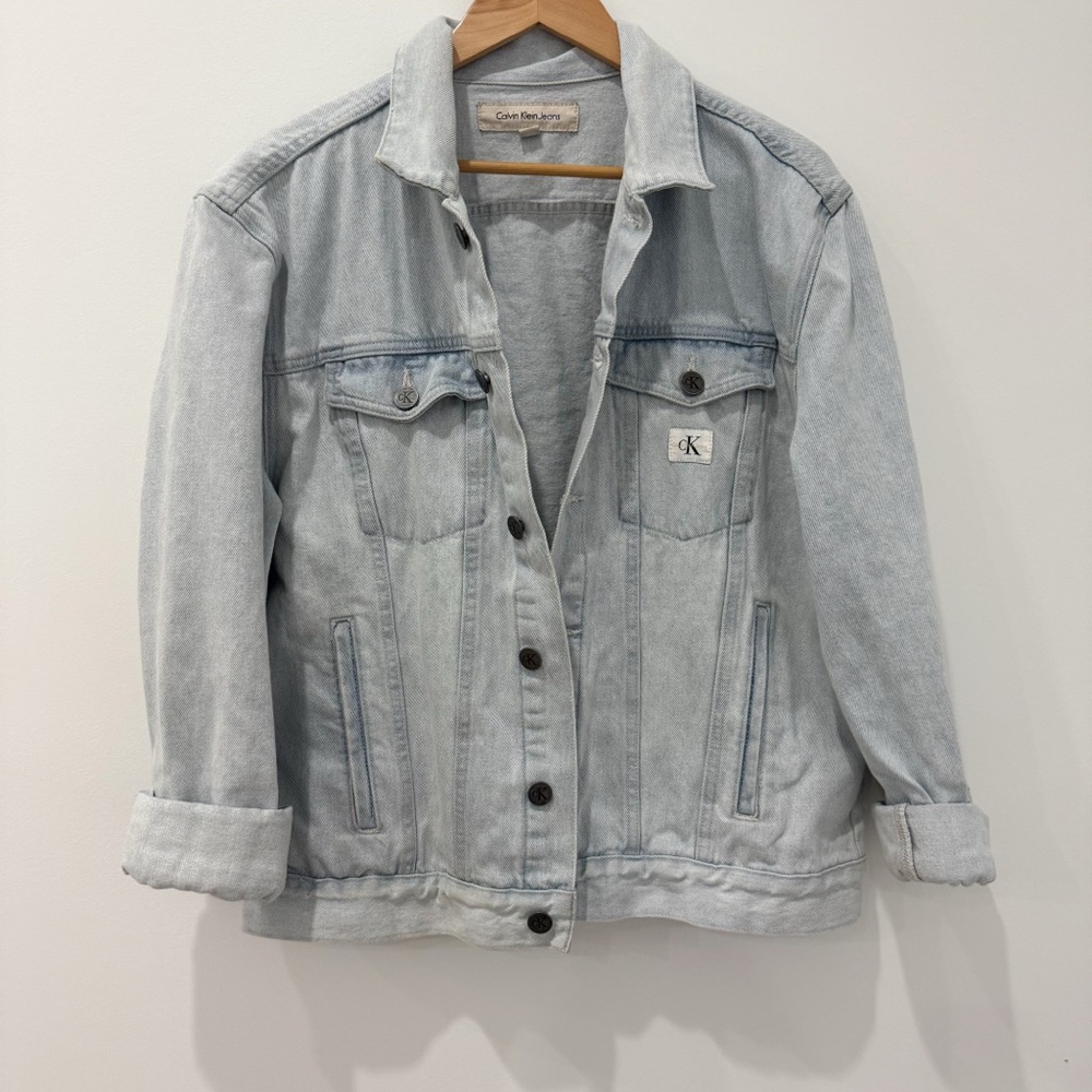 Calvin Klein light wash denim jacket
